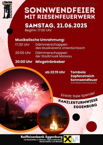 Sonnwendfeier mit Riesenfeuerwerk